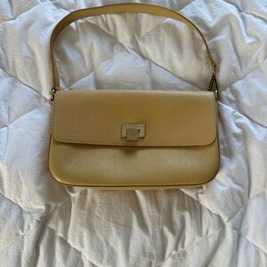 Tiffany beige leather shoulder bag